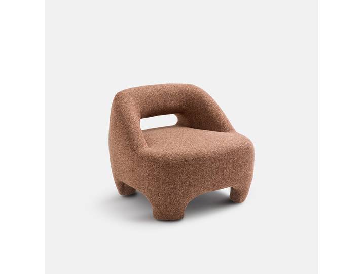 LA REDOUTE Fauteuil compact rembourré, gainé de tissu texturé, INAGA Marron Chiné
