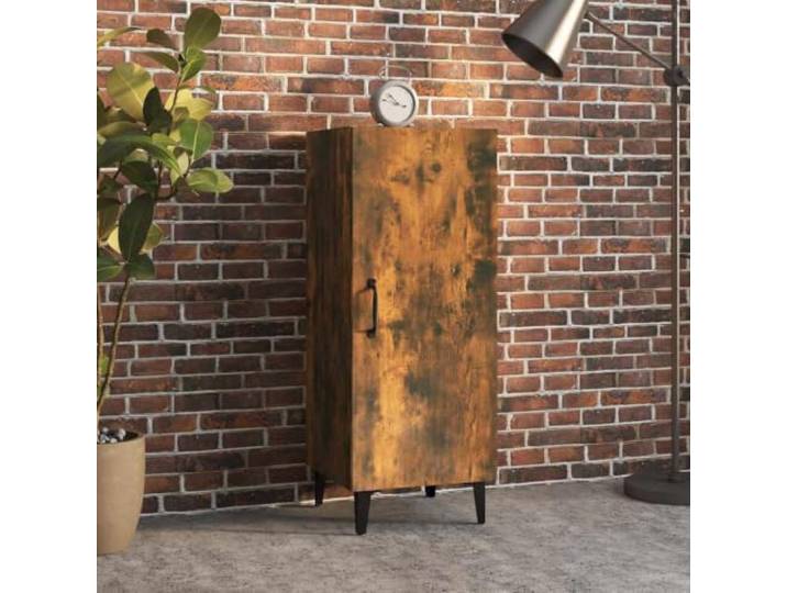 Modernes Sideboard mit glatter Oberfläche und Elegantes Design aus Holzwerkstoff, Sideboard Räuchereiche mit viel Stauraum für die Wohnzimmereinrichtung, hoher Stabilität,