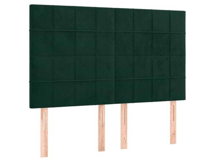 vidaXL Kopfteil Dunkelgrün 144x5x118/128 cm Samt