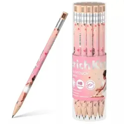 Druckbleistift mit Ballerina-Motiv und Kappenanspitzer – 2 mm