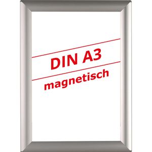 Sprintis Klapprahmen 25 mm Profil, DIN A3, silber, Aluminium, magnetisch
