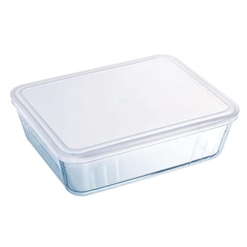 Pyrex Schaal van Borosilicaatglas, Transparant, 19 x 14 x 4 cm
