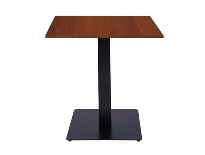 Liberoshopping Quadratischer Bartisch für Pub-Restaurants 70 x 70 cm mit Walnuss-Laminatplatte H 75