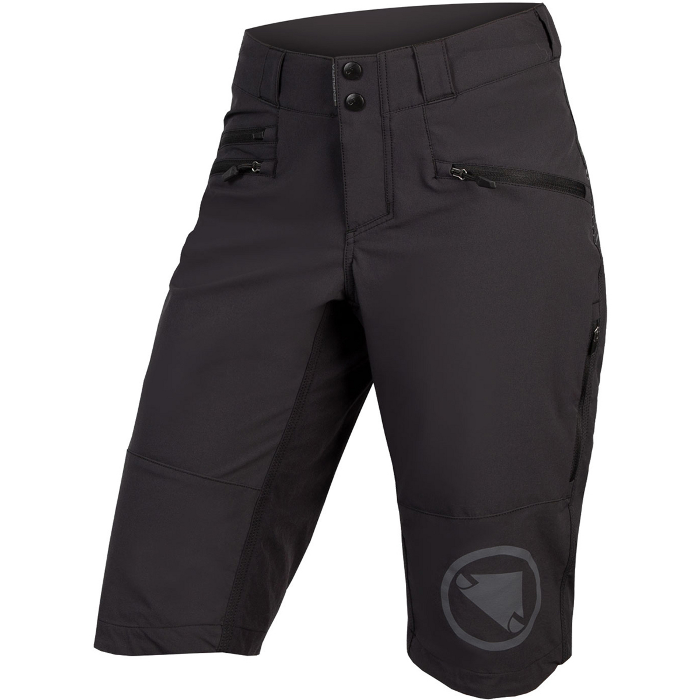 Endura SingleTrack II MTB Hose kurz Damen Fahrradhose schwarz Größe XS Mountainbike Widerstandsfähig