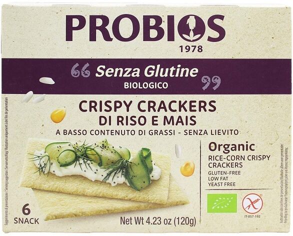 Probios Srl Societa' Benefit Crispy Crackers Riso Mais 6pz