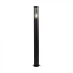 Stehlampe Außenstehleuchte Pollerleuchte Gartenleuchte IP44 Schwarz Edelstahl H 100 cm