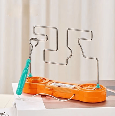 Uplift Curations Electric Shock Toy For Kids Educational Touch Maze Game & Science Experiment Gift orange