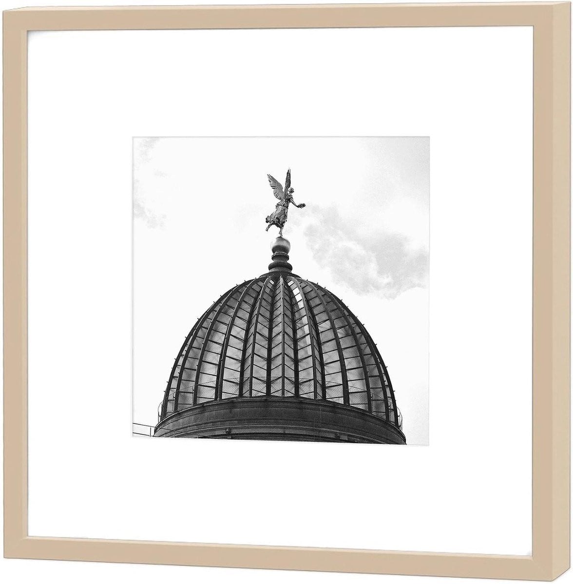 Fotolijst Vierkant - Wandfoto Ingelijst - Fine Art Print - Zwart-wit - 27 x 27 cm