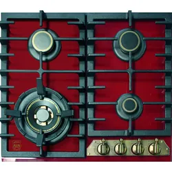 Gaskochfeld Kaiser KCG 6335 RotEm Empire Bordeaux 60cm Autark Kochfeld 3,8 KW WOK