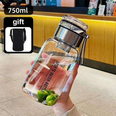 Useful Little Things Large Glass Water Bottle Leakproof Travel Drink Bottle 25.36 Fl Oz