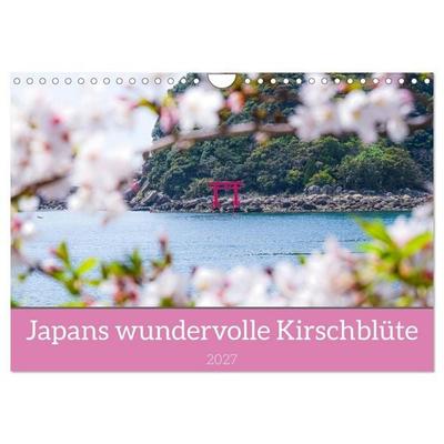 Japans wundervolle Kirschblüte (Wandkalender 2027 DIN A4 quer), CALVENDO Monatskalender