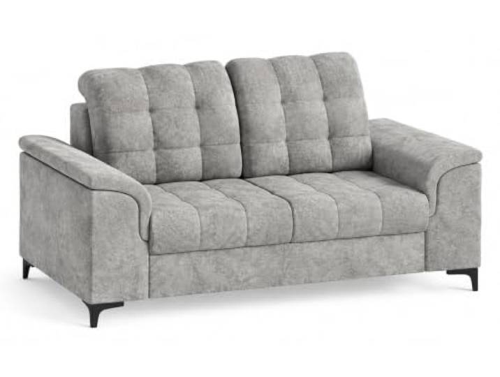MW EURO-MEBLE 2-Sitz Sofa SNAP, Couch, Wohnzimmermöbel, Polstermöbel, Dreisitzer Sofa [Bangkok: Fog]