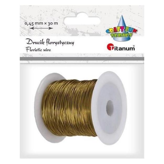 Titanum Blumendraht 0,45mmx30m Gold (30 m) (41942916)