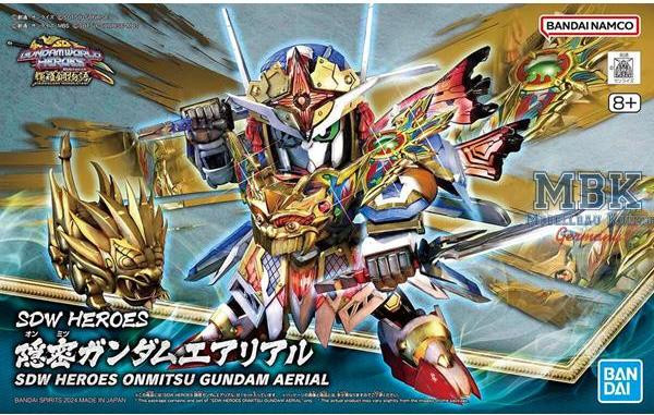 Bandai SD Gundam World Heroes Onmitsu Gundam Aerial Plastic model bouwpakket