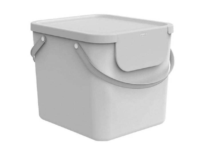 Wäschekorb ROTHO 40 L ALBULA weiss , weiss (weiß), Wäschesammler, Wäschekorb