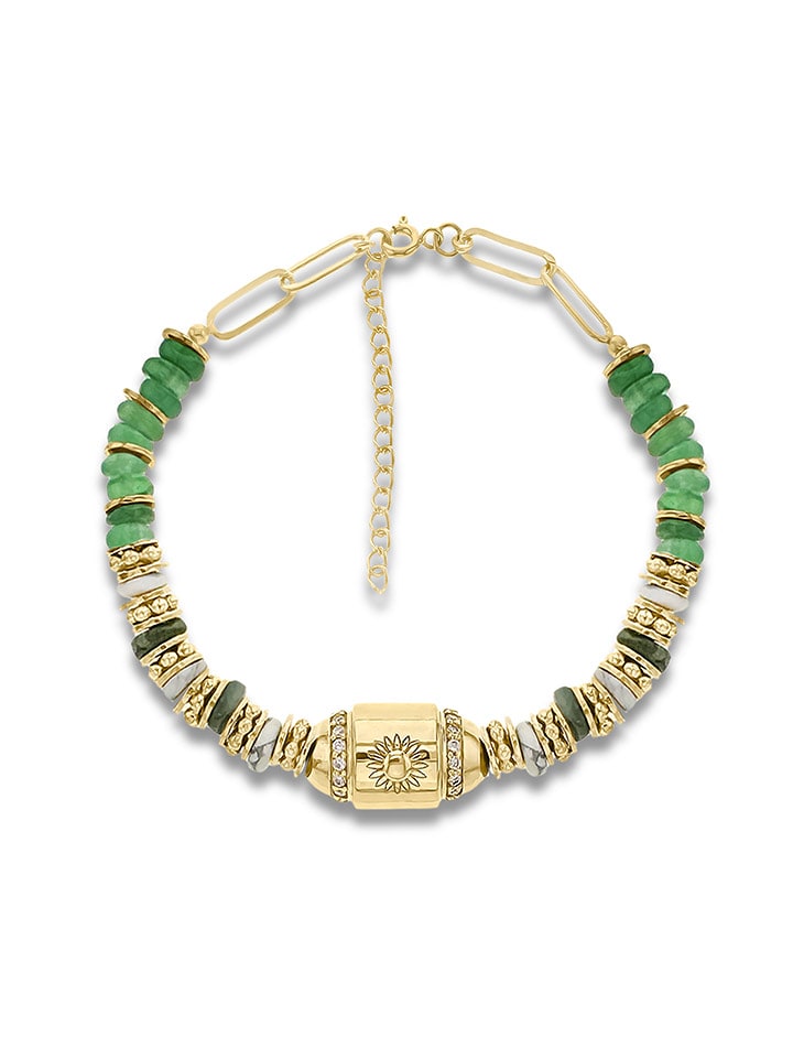 Taboo Vergold. Armkette mit Edelsteinen - onesize