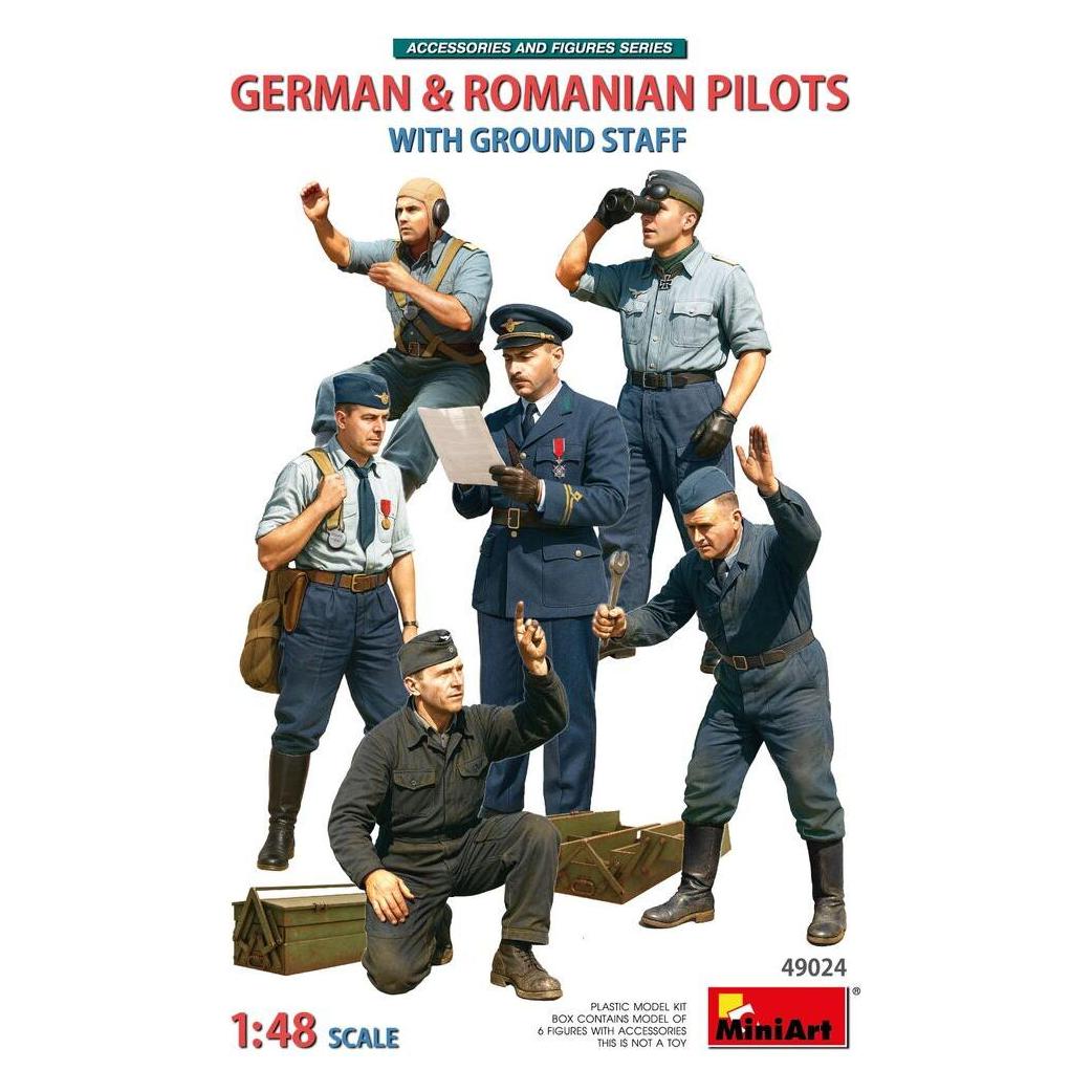 Mini art German & Romanian Pilots w/Ground Staff (49024)