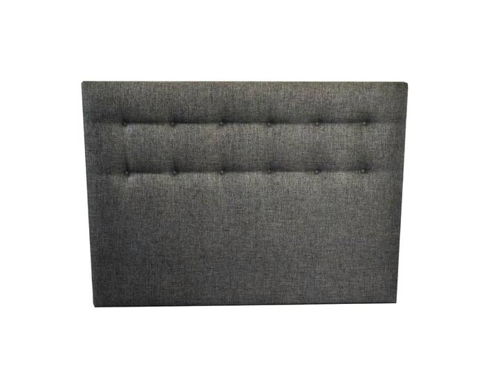 Tete de lit capitonnee symbiose gris elephant 160x115cm