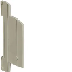 Hager KWE22G Endplatte für KXA04 I1 I7, Farbe: grau