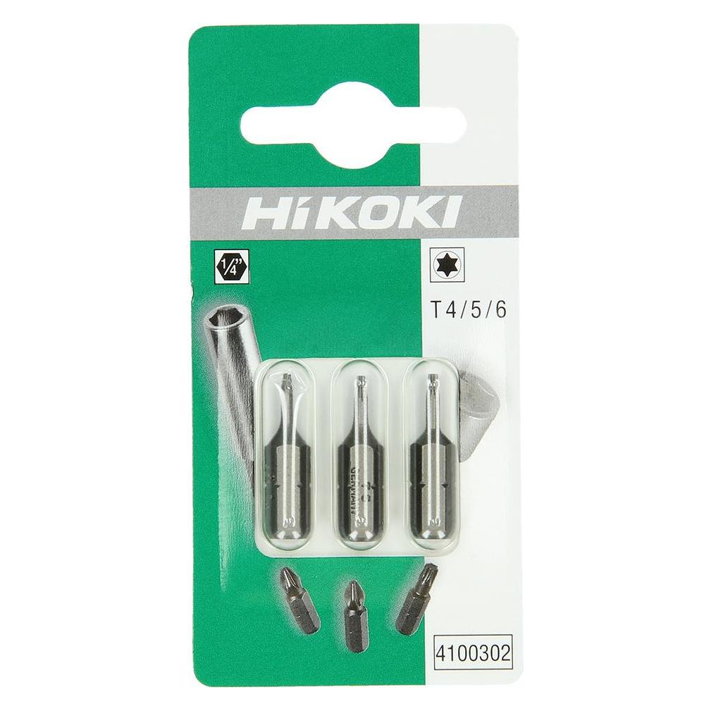 Hikoki Zubehör 4100302 Bits 1/4" Torx T4 / T5 / T6 - 25mm (52763228)