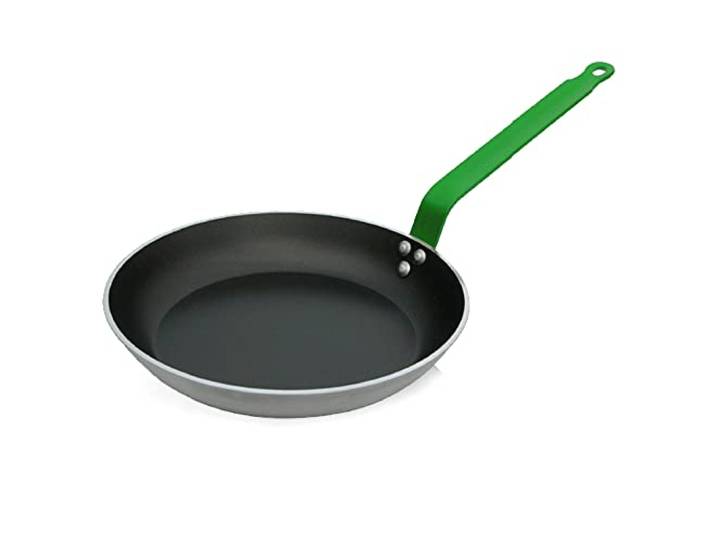 DE BUYER Bratpfanne, rund, Schokoladenbraun, Q.Grün, Durchmesser 32 cm