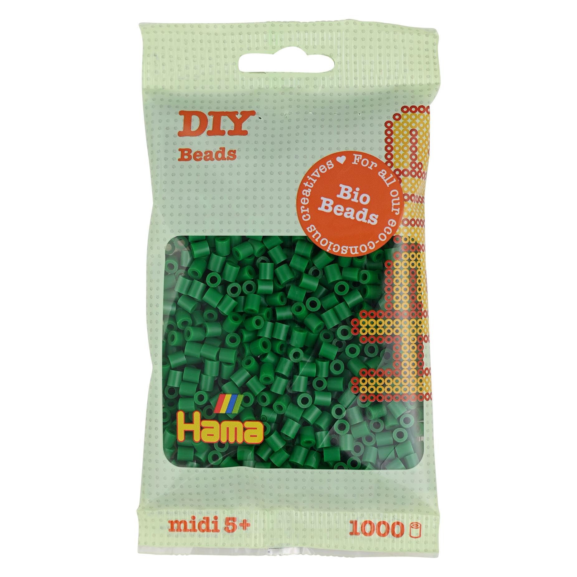 Hama Bio Bügelperlen - Grün (010), 1000 Stück. (371210)