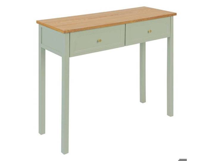 Console 2 tiroirs Mohea vert céladon L100cm - Atmosphera Créateur d'intérieur
