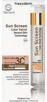 FREZYDERM Sun Screen Velvet SPF30 Facial Color 50 ml