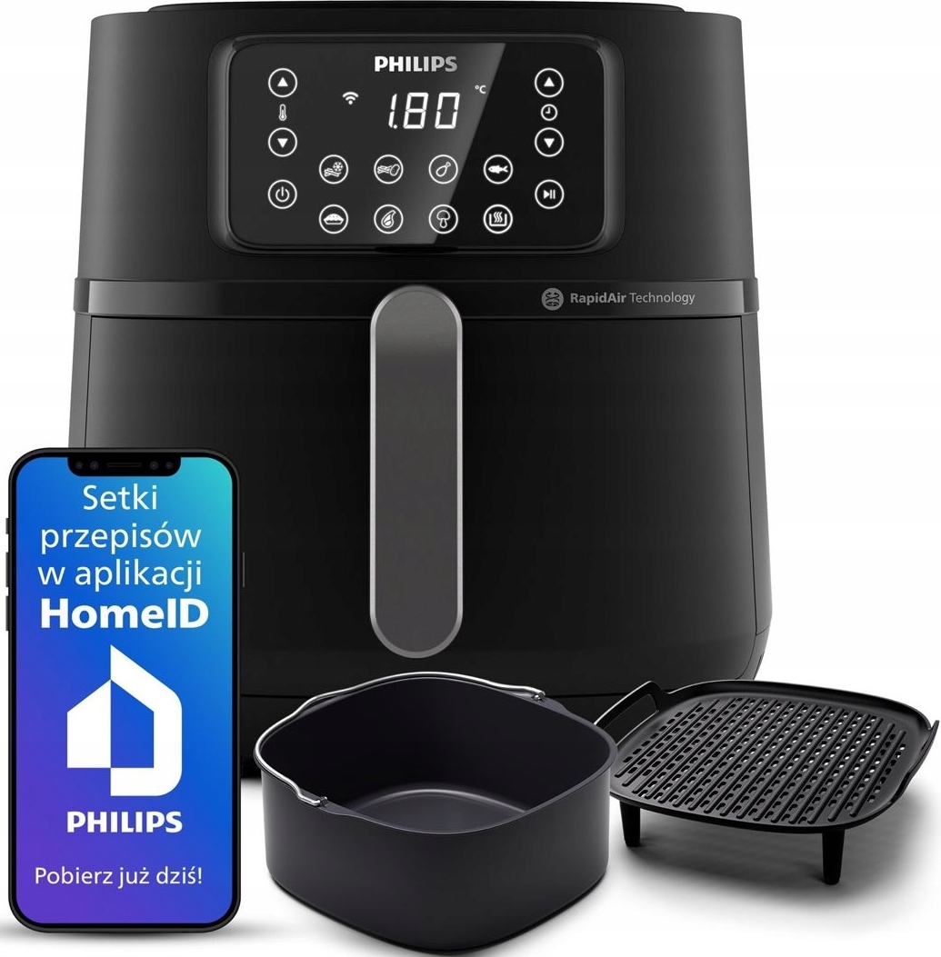 Philips Airfryer XXL HD9285/96, 16-in-1, 7,2 l, Rapid Air, NutriU