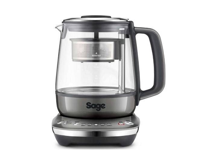 SAGE Wasserkocher Tea Maker Compact , grau, B:19,4cm H:29,7cm T:25,4cm, Wasserkocher, Tee-Ziehzeit einstellbar, Tee-Funktion, Sichtfenster, Temperaturregler, Wasserkocher