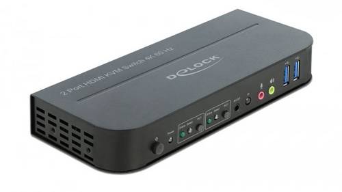 Delock 11481 HDMI-Switch HDMI Gestensteuerung, Maus, Tastatur, Fernbedienung 3840 x 2160 Pixel