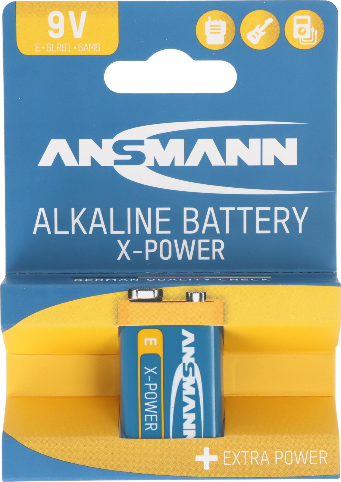 Ansmann X-Power alkaline batterij 9V 6LR61