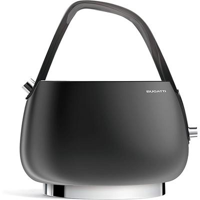 BUGATTI – Jackie Wasserkocher in Mattschwarz – einfarbige Oberfläche – 2000–2400 Watt