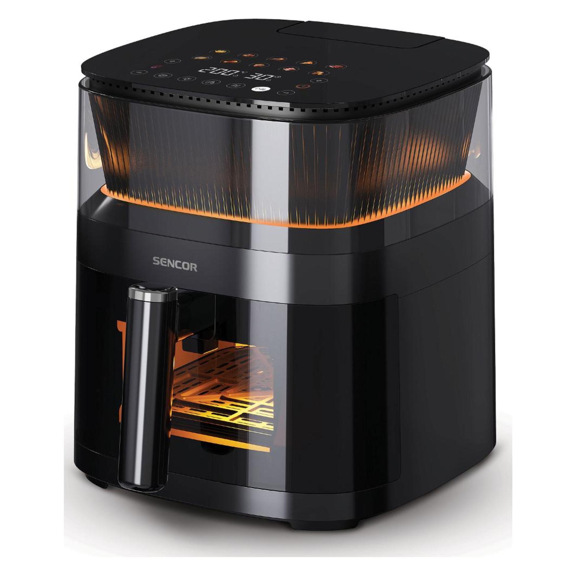 Sencor SFR 5050BK schwarz / Heissluftfritteuse / 1500W / 5 L / 40 - 200°C (5 l) (8590669383863)