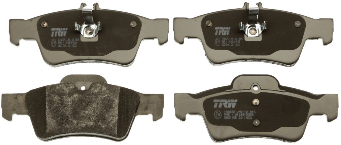 Bremsbelagsatz TRW GDB1546, Hinten