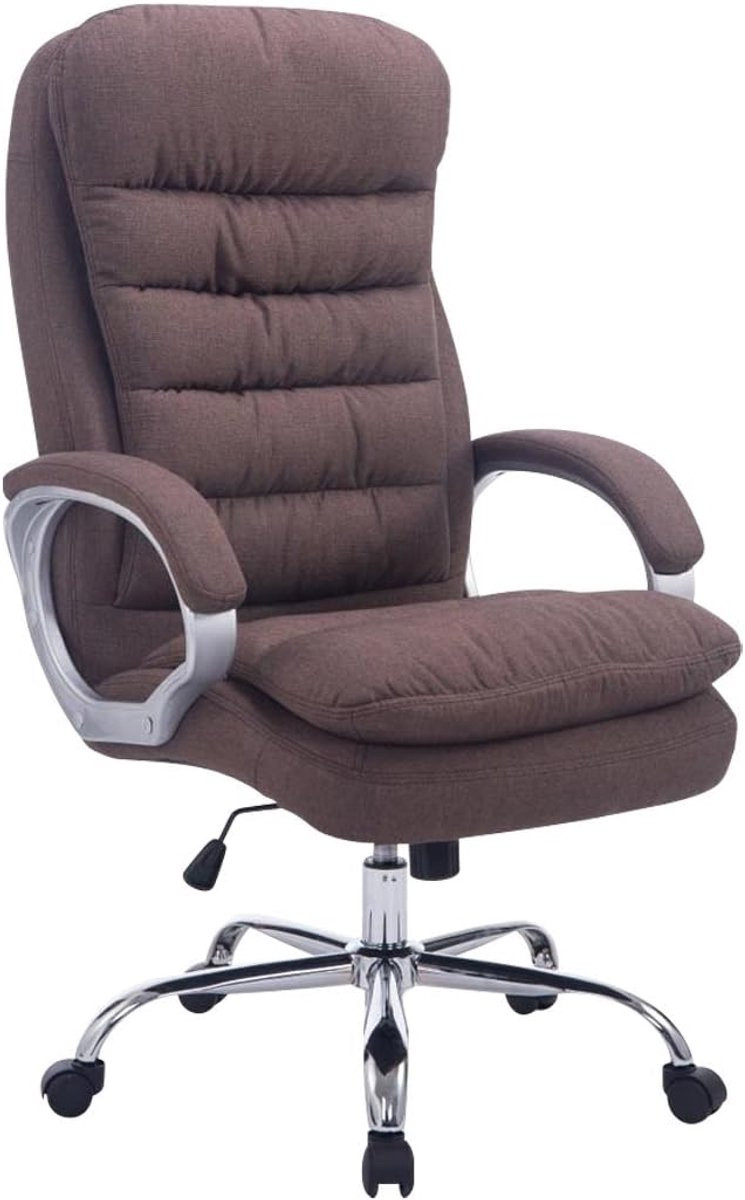 Ergonomische XXL bureaustoel - Bruin - Draaibaar