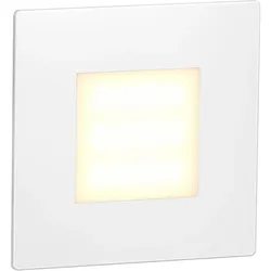 ledscom.de LED Treppenlicht/Wandeinbauleuchte FEX für innen und außen, eckig, 85 x 85mm, warmweiß
