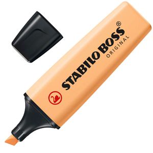 Stabilo Textmarker Boss Original Pastel, Strichbreite 2 - 5mm, sanftes Orange