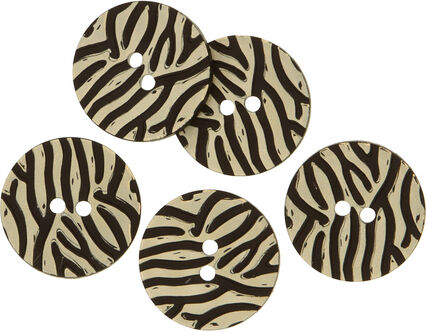 Dill Zebraknöpfe, Größe: 28 mm, Inhalt: 5 Stück