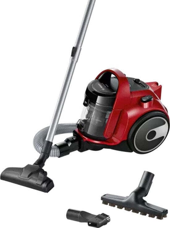 Bosch BGC05A322 Cilindrische stofzuiger zonder zak met cycloontechnologie en hygiënisch filter, 1,5 liter