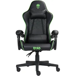 DLI Dead Wave Skull Gaming Chair Schwarz und, Gaming Stuhl, Schwarz, Grün