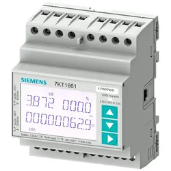 Siemens 7KT1672 SENTRON Messgerät 7KT PAC1600, 3-phasig, 5 A, Hutschiene, S0