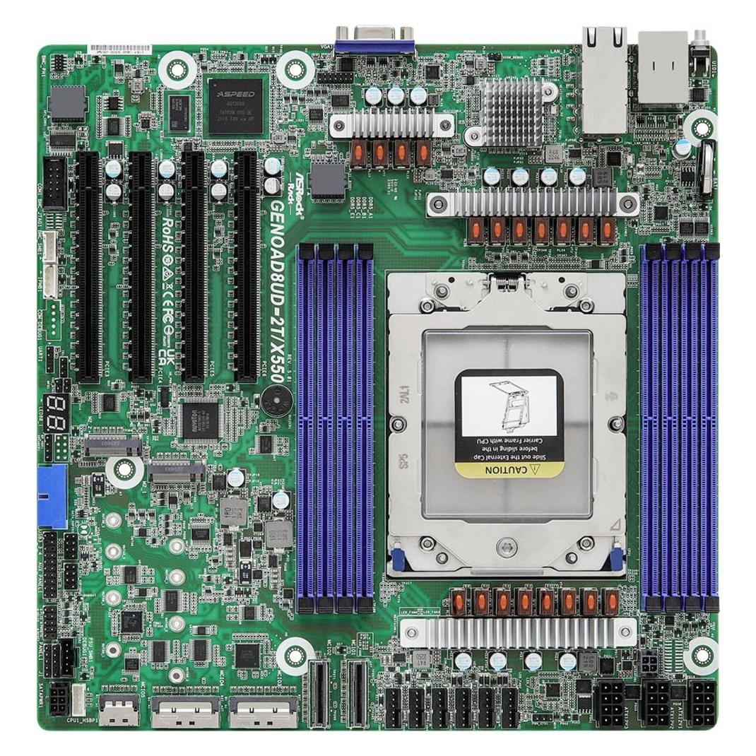 AsRock Rack GENOAD8UD-2T/X550 (SP5, AMD SoC, mATX) (GENOAD8UD-2T/X550)