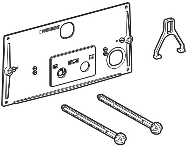 Geberit Schutzplatte versetzt, 241013001 zu Twinline UP-SPK 12cm