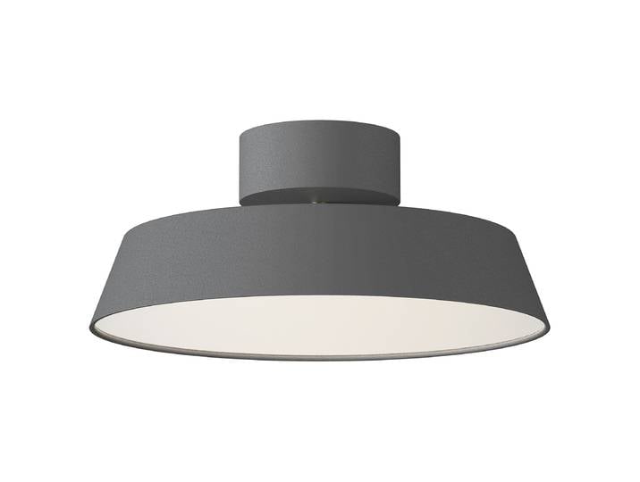 Plafonnier Kaito 30 x 13 x 30cm Gris/Gris Matériau : Métal, Matière plastique Surface en métal : Enduit par poudrage Type de matière