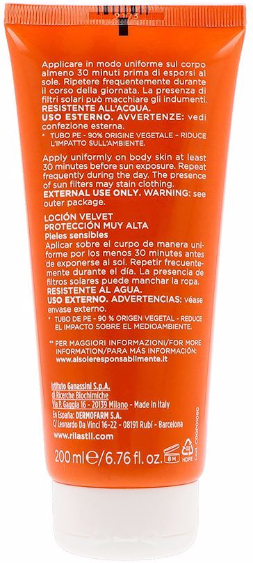 Rilastil Sun System SPF50+ lait velouté 200 ml