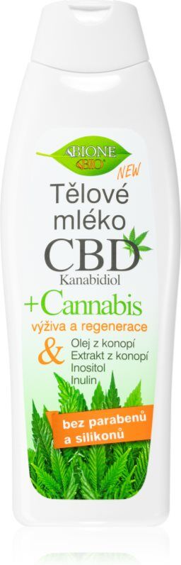 Bione Cosmetics Cannabis CBD lait corporel nourrissant avec CBD 500 ml