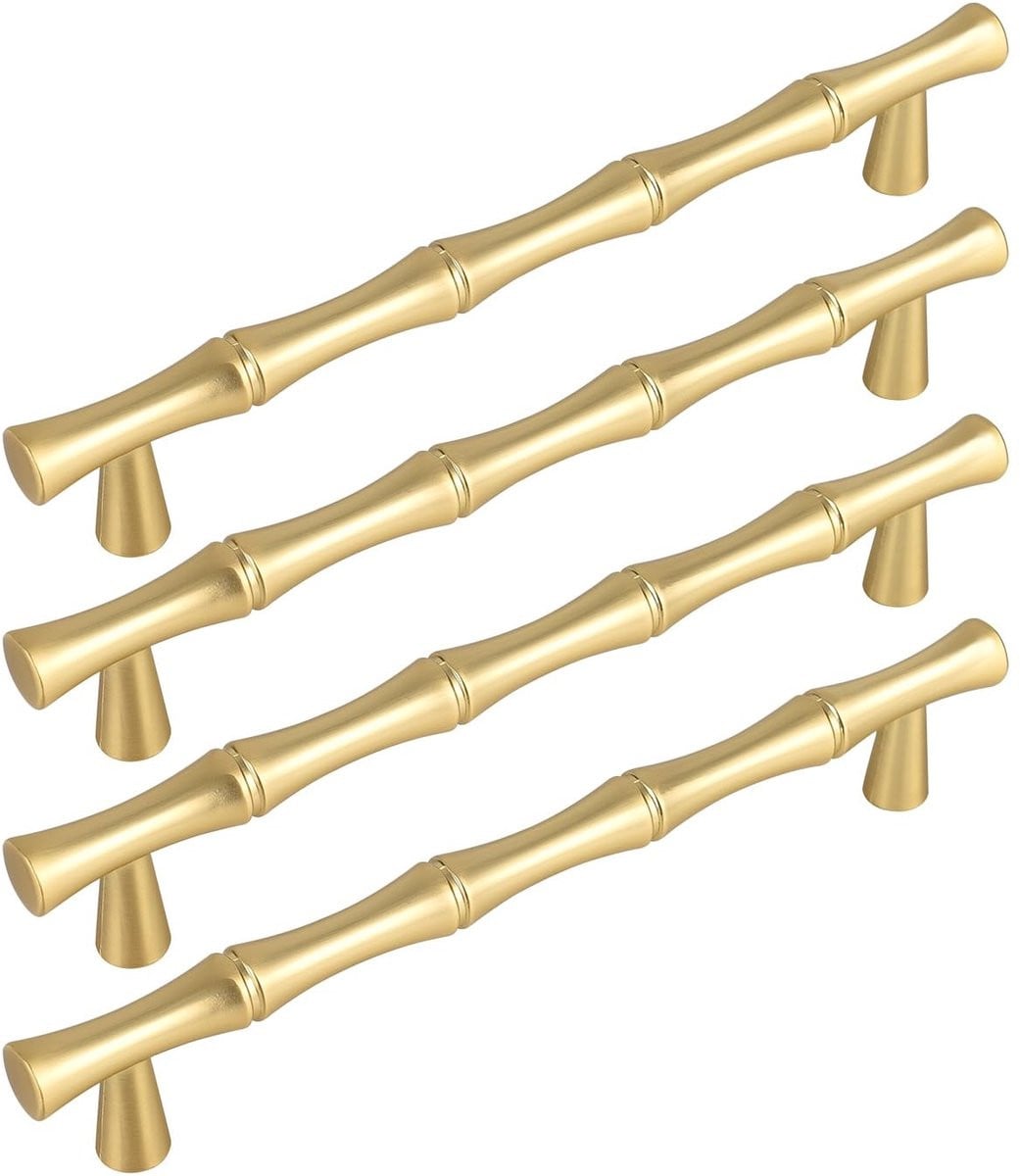 Dailygoods Ladegrepen 128 mm met Zinklegering in Antieke Bamboestijl