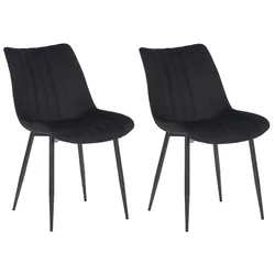 2er Set Stühle Rahden Samt