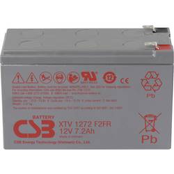 CSB Battery XTV1272 XTV1272 Bleiakku 12 V 7.2 Ah Blei-Vlies (AGM) (B x H x T) 151 x 99 x 65 mm Flachstecker 6.35 mm Wartungsfrei, Geringe Selbstentladung